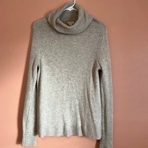 Grey turtleneck sweater